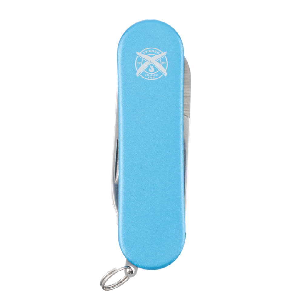 Нож перочинный STINGER FK-K7003LG-BLUE