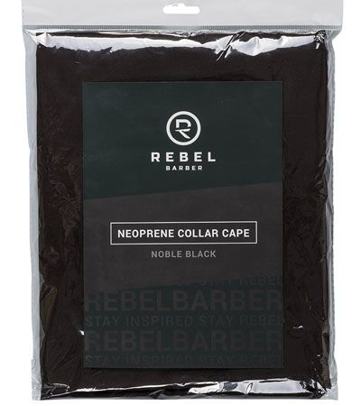 Пеньюар с неопреновым воротником Rebel Barber Noble Black