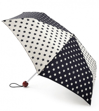 Легкий и компактный зонт «Звезды», механика, Lulu Guinness, Superslim, Fulton L718-2686