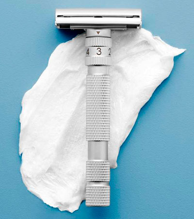 Т-образная бритва Rockwell Model T, brushed chrome