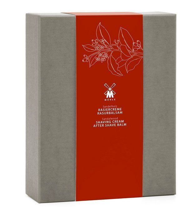 Подарочный набор для бритья MUEHLE, крем и бальзам после бритья, Сандал