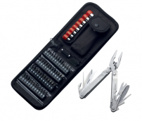Мультитул с нейлоновым чехлом, набором насадок STINGER MT-3005