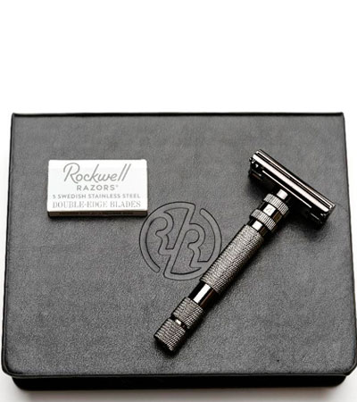 Т-образная бритва Rockwell Model T, темный хром