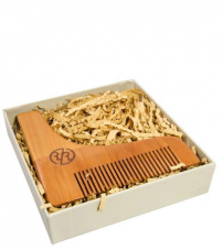 Трафарет для бороды с гребнем Rockwell, грушевое дерево