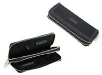 Футляр для ножниц DEWAL, полимерный материал, двойной, черный 9х21см