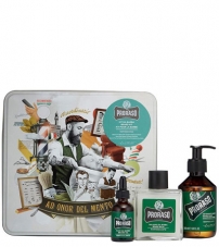 Подарочный набор по уходу за бородой  Proraso Beard Kit Refreshing
