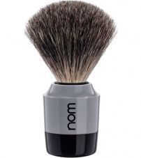 Помазок  NOM, MARTEN натуральный барсучий ворс, серый пластик