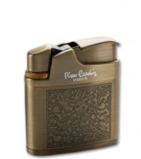 Зажигалка "Pierre Cardin" газовая кремниевая, сплав цинка, корпус с выгравированным цветочным узором, 4,5х1,5х5,1 см