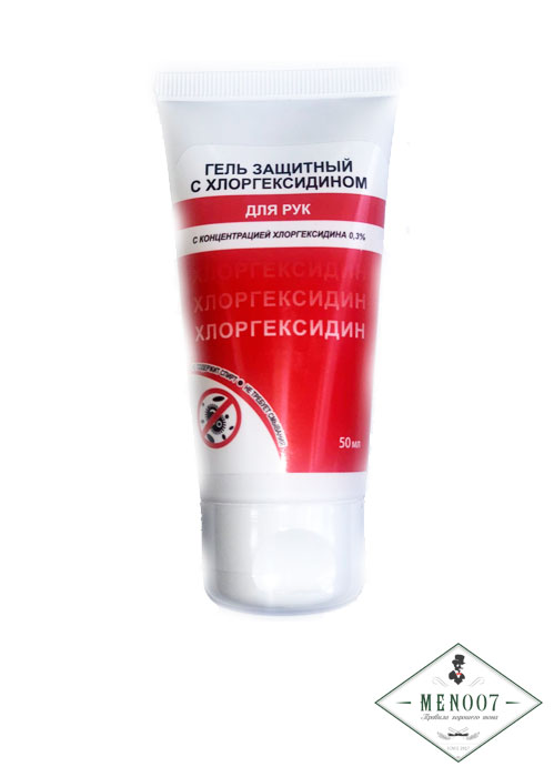 Гель защитный с хлоргексидином для рук -50мл.