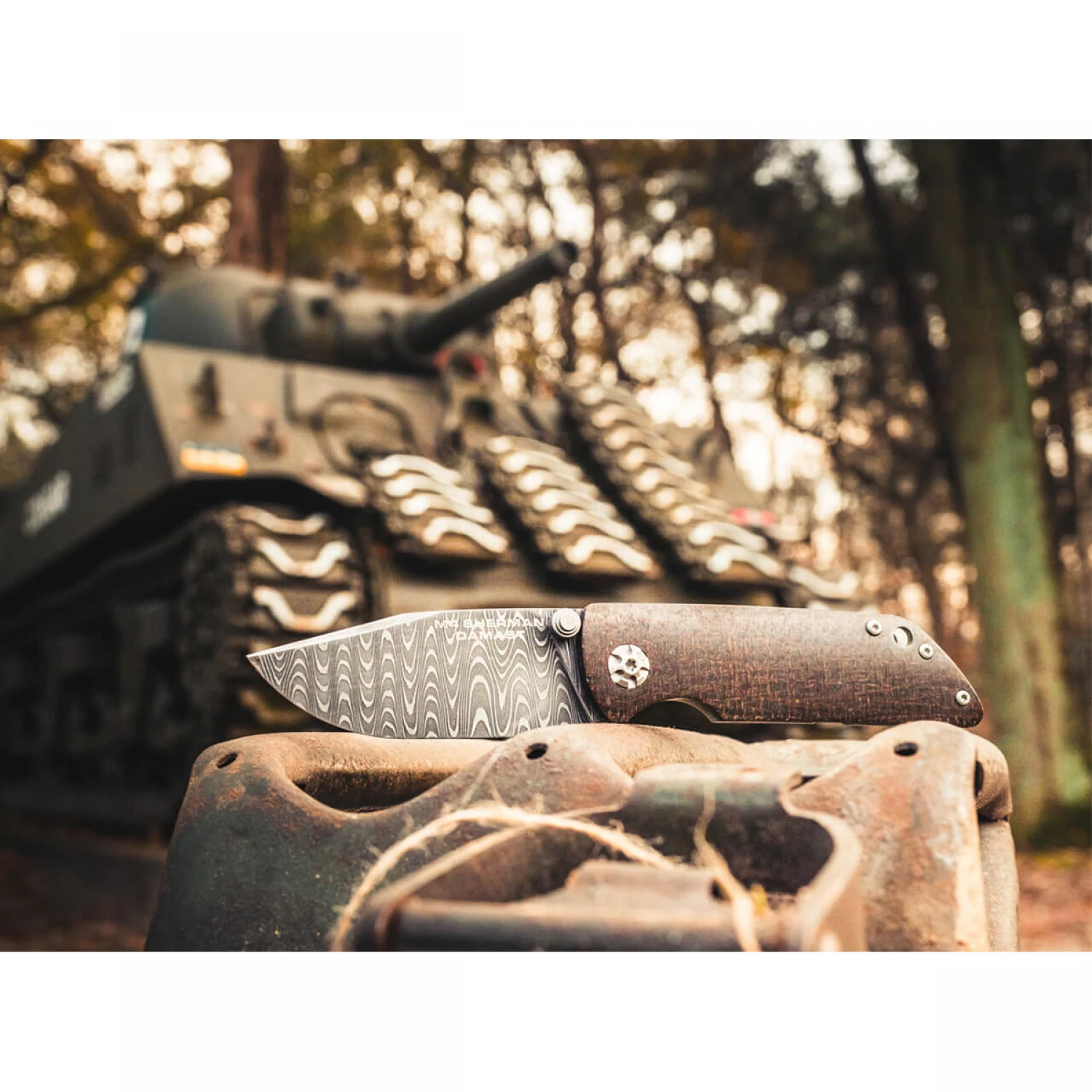 НОЖ BOKER M4 SHERMAN-DAMASCUS BK110662DAM