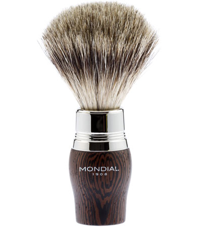 Бритвенный набор Mondial: станок MACH3, помазок, подставка; дерево Венге ST-VIE-W-II-M3