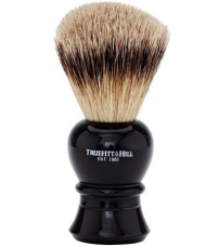 Помазок для бритья Truefitt & Hill Regency ворс серебристого барсука (Эбонит с серебром, Regency)