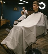 Пеньюар с неопреновым воротником Rebel Barber Vintage Classics