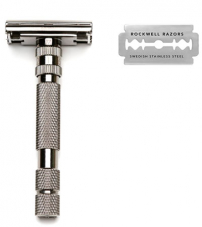 Т-образная бритва Rockwell Model T, темный хром