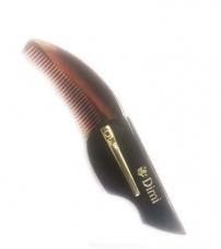 Расческа-гребень для бороды и усов складной с зажимом DIMI , 135 мм (083А)