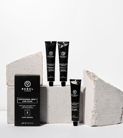 Профессиональная мужская краска для волос REBEL BARBER Medium Blonde (7) 3 х 40 мл