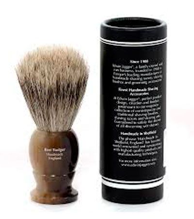 Помазок для бритья Edwin Jagger Chatsworth смола цвета рога  1EJ872